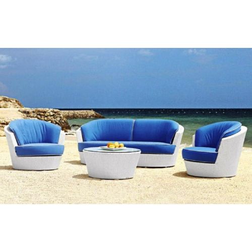 4 Seater Outdoor HDPE Rattan Sofa Set