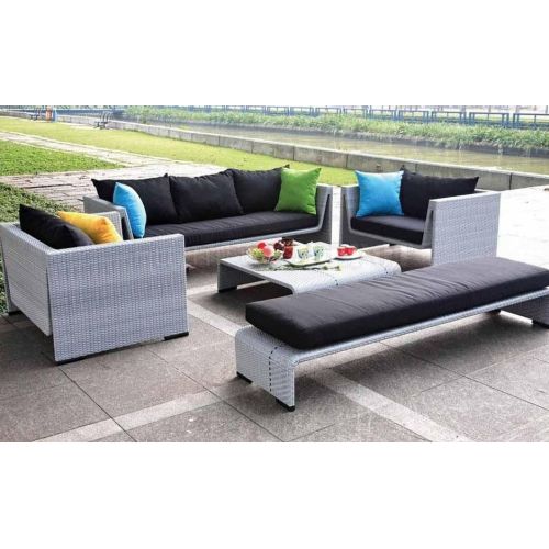 7 Seater Outdoor HDPE Rattan Sofa Set