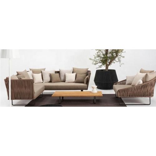 Braid Rope Sofa Chair Table Set