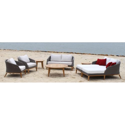 Teak Wood Sofa Chair Table Set