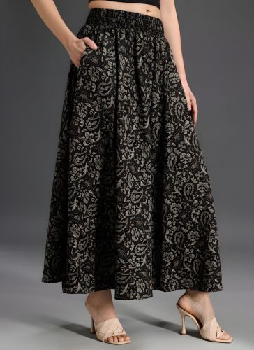 Ladies Relaxed Printed Wide Leg Palazzo