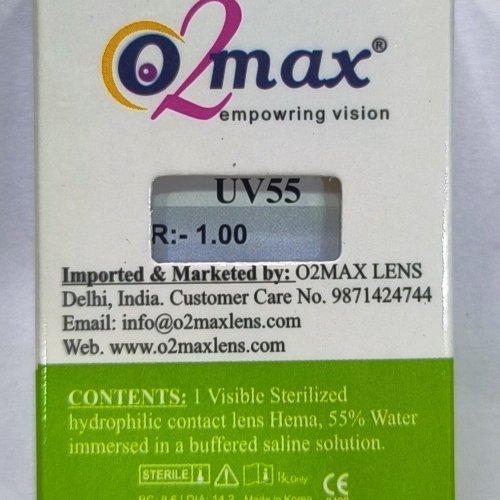 Clear UV 55 Spherical Power Contact Lens