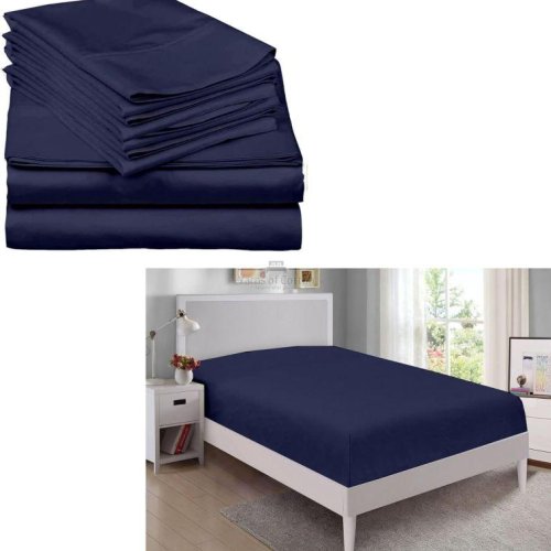 California Blue King Size Bed Sheet Set