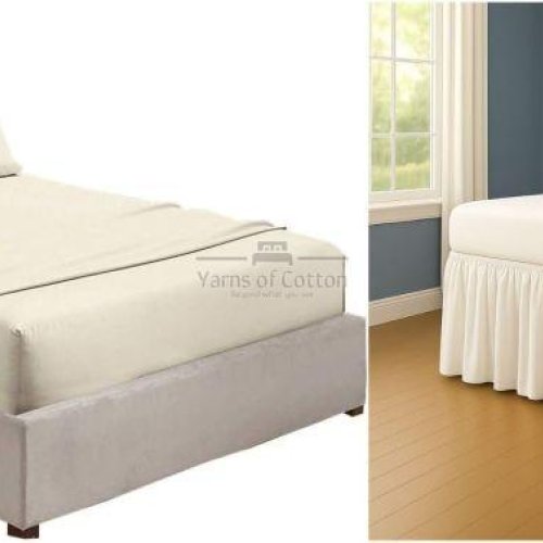Twin XL 30 Ivory Bed Sheet Set