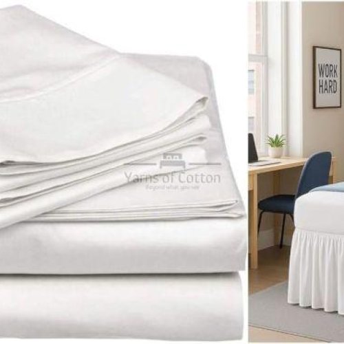 Twin XL 38 White Bed Sheet Set