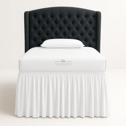 Dorm Bed Skirt With Split Corner