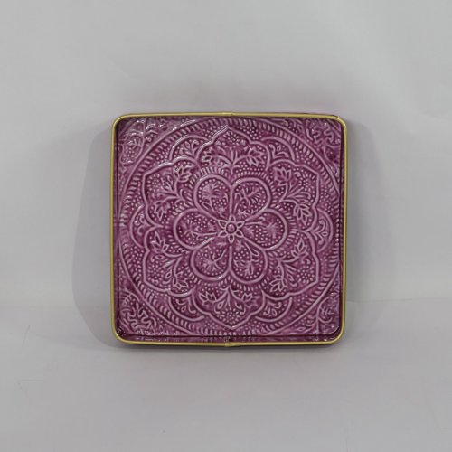 Square Enamel Berbere Tray