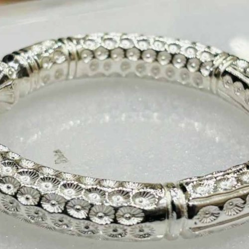 Mens Silver Kada