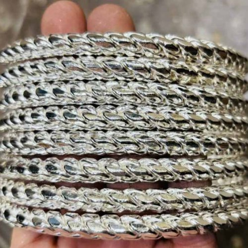Mens Sterling Silver Kada