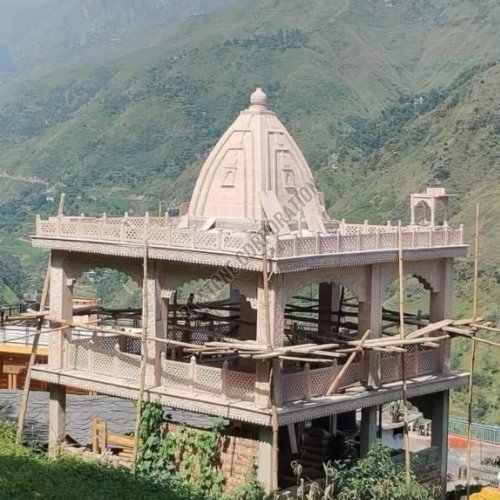 23 Feet Dholpur Sandstone Temple