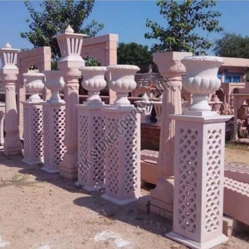 Artistic Sandstone Lamp Post