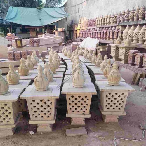 Custom Made Sandstone Lamp Post