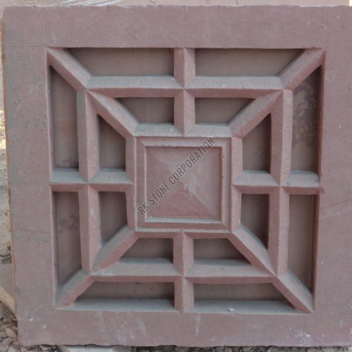 Premium Red Sandstone Jali