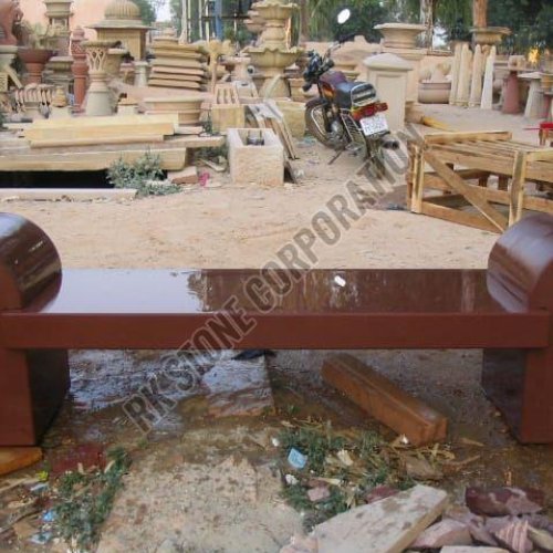 Red Sandstone Garden Bench
