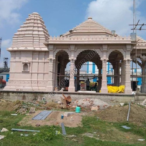 Traditional Indian Dholpur Sandstone Temple