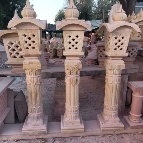 Weather Resistant Sandstone Lamp Post