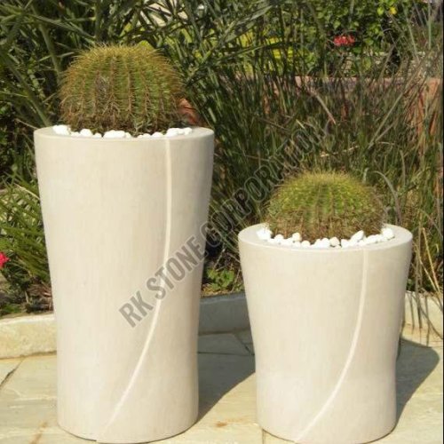 White Sandstone Garden Planter