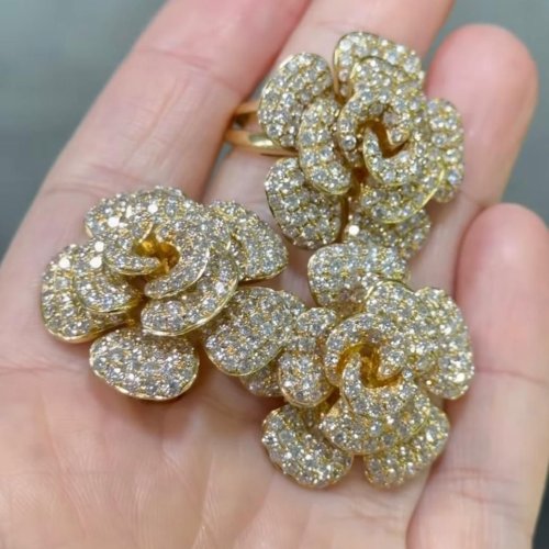 K Jewels Limited Edition Diamond Ring with Stud Earrings