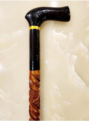 Brown Wooden Walking Stick