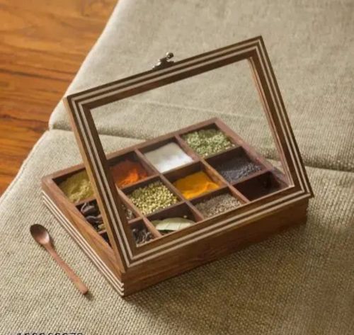 Wooden Spice Box