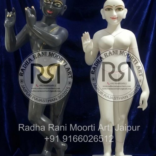 Iskcon Radha Krishna Marble Statue