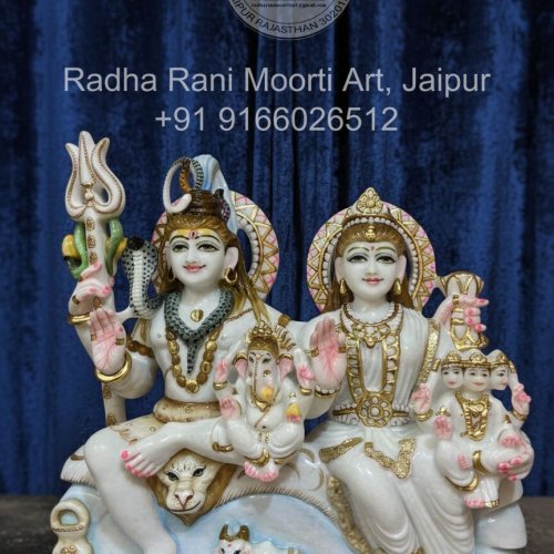 Marble Gauri Shankar Statue Marble Gauri Shankar Statue