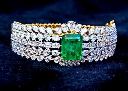 14kt Gold Plated Diamond Bracelet