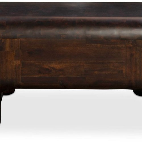 Dark Brown Wood Coffee Table