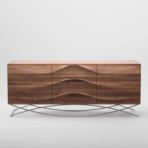 Dark Brown Wooden Sideboard