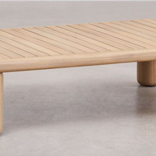 Light Brown Wooden Coffee Table