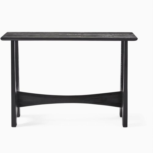 Modern Black Wood Console Table