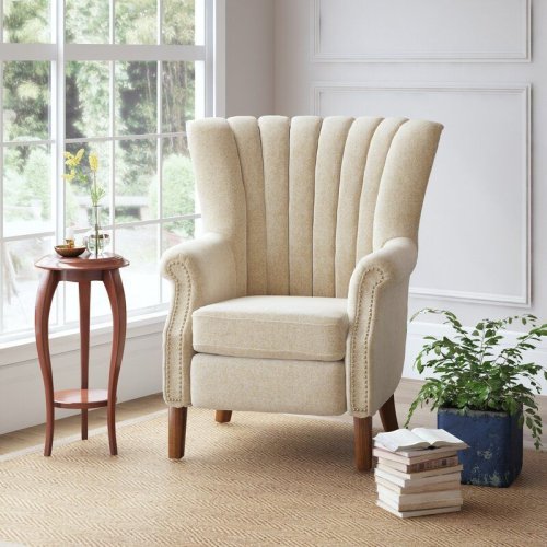 Modern Wooden Foam Linear Sofa Chair