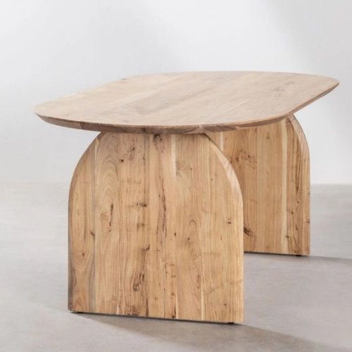 Oval Wooden Dining Table