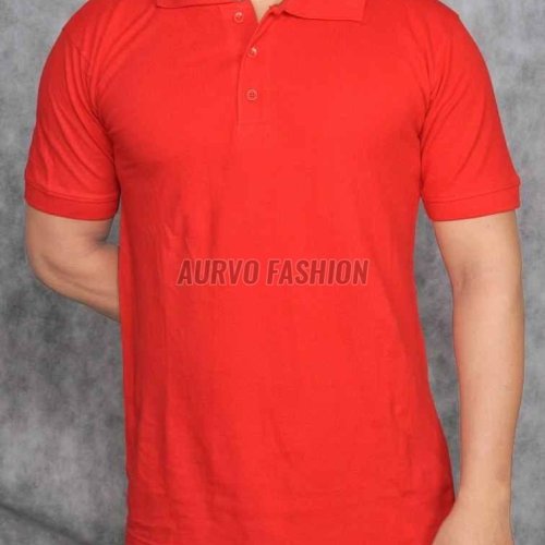 Cotton Blend Lightweight Polo T Shirt