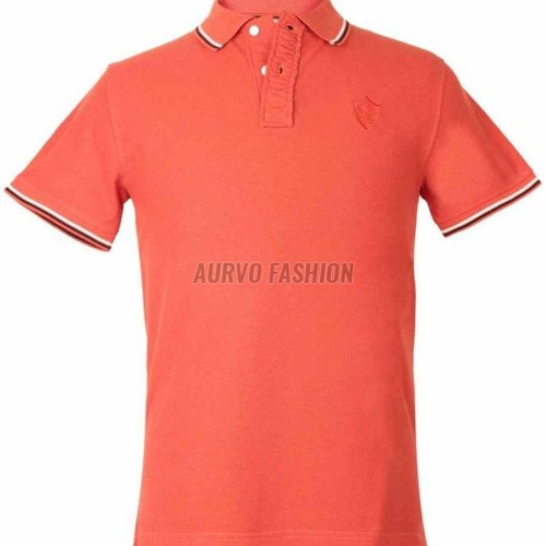 Polyester Men Collar Neck T Shirt
