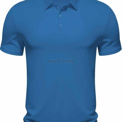 Polyester Sports Collar Neck T Shirt