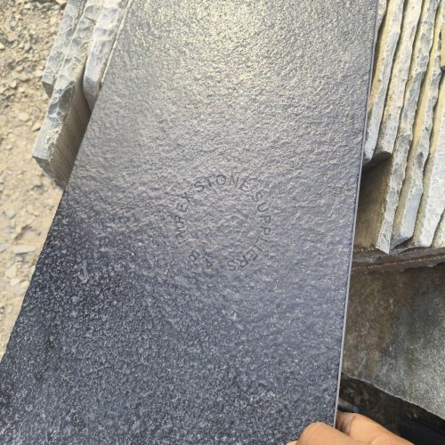Kadappa Black Leather Finish Stone