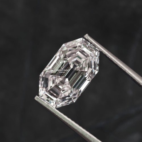 Antique Old Mine Emerald Cut Lab Grown Diamond Pendant for Women