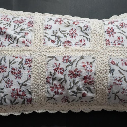 20x30 Inch Full Lace White Pillow Cover