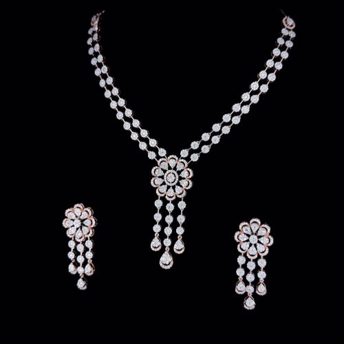 Diamond Bridal Necklace Set