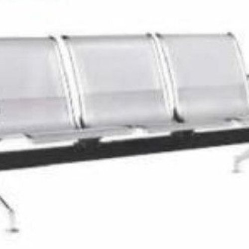Chrome Finish Three Seater Waiting Bench