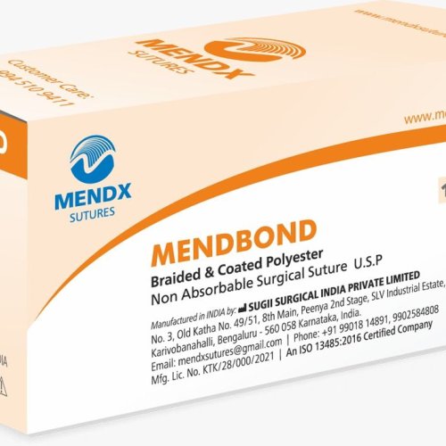 Mendbond Braided &AMP; Coated Polyester Non Absorbable Surgical Suture