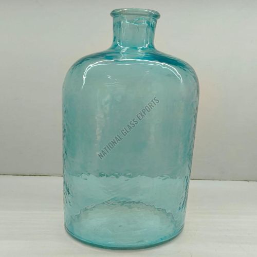 Bottle Shaped Glass Flower Vase