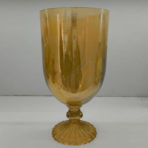 Golden Glass Flower Vase