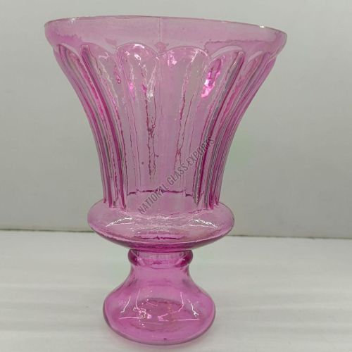 Pink Glass Flower Vase