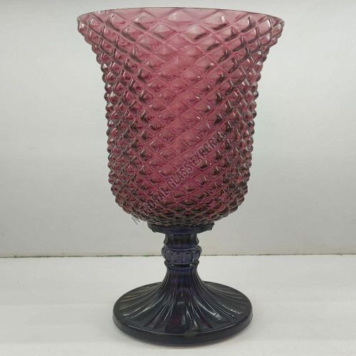Purple Glass Flower Vase