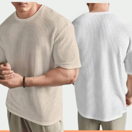 240 GSM Waffle Oversized T-Shirt