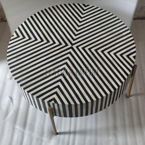 Bone Inlay Round Table