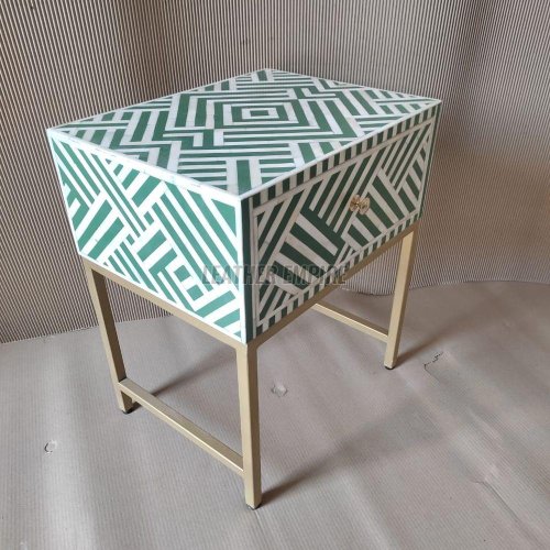 Bone Inlay Side Table