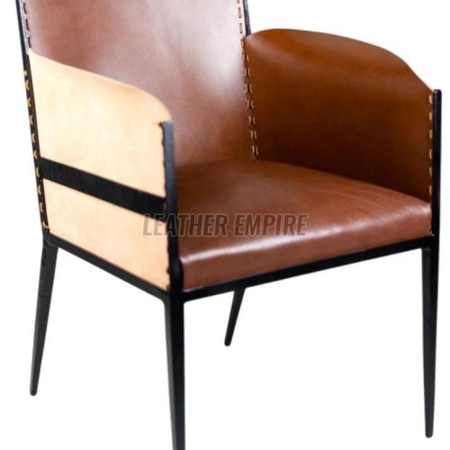 Leather Steel Chair